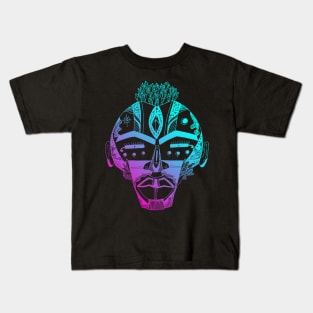 Dual Color African Mask 4 Kids T-Shirt